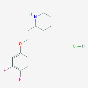 2-[2-(3,4-Difluorophenoxy)ethyl]piperidine hydrochloride