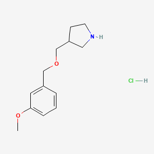 3-{[(3-Methoxybenzyl)oxy]methyl}pyrrolidine hydrochloride