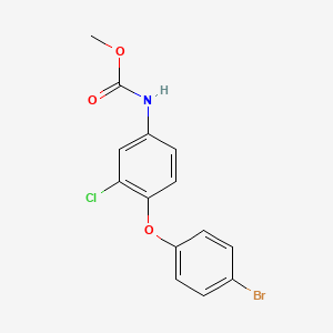 molecular formula C14H11BrClNO3 B14417099 Methyl [4-(4-bromophenoxy)-3-chlorophenyl]carbamate CAS No. 80199-11-7