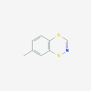 molecular formula C8H7NS2 B14417124 7-Methyl-1,4,2-benzodithiazine CAS No. 82946-24-5