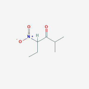 molecular formula C7H13NO3 B14417131 2-Methyl-4-nitrohexan-3-one CAS No. 85814-65-9