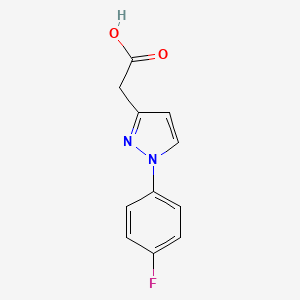 2-[1-(4-fluorophenyl)-1H-pyrazol-3-yl]acetic acid