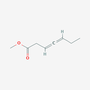 molecular formula C8H12O2 B14417158 3,4-Heptadienoic acid, methyl ester CAS No. 81981-06-8