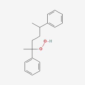 molecular formula C18H22O2 B14417167 2,5-Diphenylhexane-2-peroxol CAS No. 79889-17-1