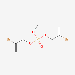 molecular formula C7H11Br2O4P B14417227 Phosphoric acid, bis(2-bromoallyl) methyl ester CAS No. 82682-94-8