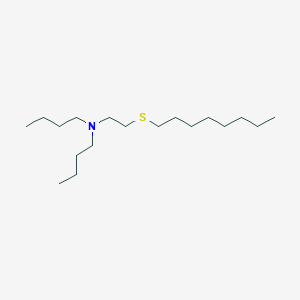molecular formula C18H39NS B14417248 N-Butyl-N-[2-(octylsulfanyl)ethyl]butan-1-amine CAS No. 80637-65-6
