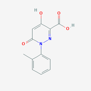 4-Hydroxy-1-(2-methylphenyl)-6-oxopyridazine-3-carboxylic acid