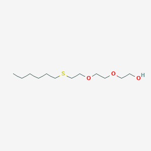 molecular formula C12H26O3S B14417260 Triethylene glycol, monothio, S-hexyl CAS No. 87385-54-4
