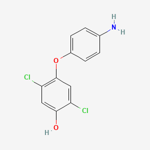 molecular formula C12H9Cl2NO2 B14417302 4-(4-Aminophenoxy)-2,5-dichlorophenol CAS No. 85559-58-6