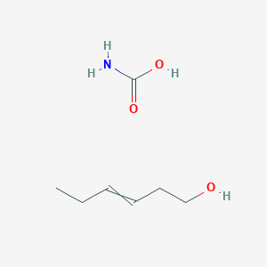 molecular formula C7H15NO3 B14417364 Carbamic acid;hex-3-en-1-ol CAS No. 85539-42-0