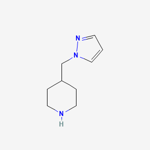 molecular formula C9H17Cl2N3 B1441738 4-(1H-pyrazol-1-ylmethyl)piperidine CAS No. 956075-57-3