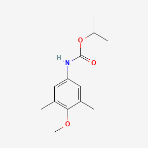 molecular formula C13H19NO3 B14417381 Propan-2-yl (4-methoxy-3,5-dimethylphenyl)carbamate CAS No. 84971-04-0