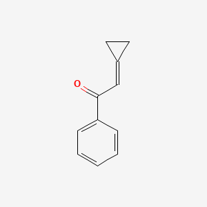 molecular formula C11H10O B14417428 2-Cyclopropylidene-1-phenylethan-1-one CAS No. 80345-17-1
