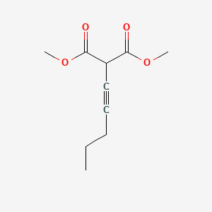 molecular formula C10H14O4 B14417462 Dimethyl (pent-1-yn-1-yl)propanedioate CAS No. 83587-17-1