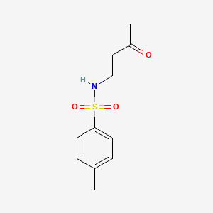 molecular formula C11H15NO3S B14417509 Benzenesulfonamide, 4-methyl-N-(3-oxobutyl)- CAS No. 82125-95-9