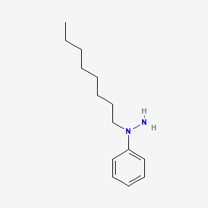 molecular formula C14H24N2 B14417518 1-Octyl-1-phenylhydrazine CAS No. 79786-62-2