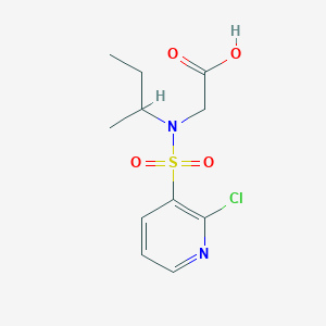 molecular formula C11H15ClN2O4S B1441752 2-[N-(丁-2-基)2-氯吡啶-3-磺酰胺]乙酸 CAS No. 1179972-08-7