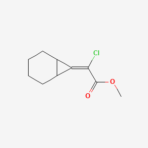 molecular formula C10H13ClO2 B14417524 Methyl (bicyclo[4.1.0]heptan-7-ylidene)(chloro)acetate CAS No. 82979-40-6