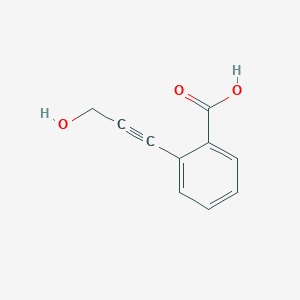 molecular formula C10H8O3 B1441755 2-(3-Hydroxyprop-1-ynyl)benzoic acid CAS No. 773100-95-1