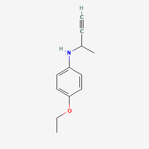 molecular formula C12H15NO B14417590 N-(But-3-yn-2-yl)-4-ethoxyaniline CAS No. 79874-41-2