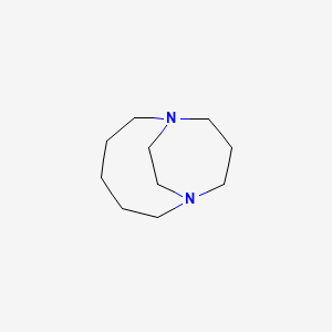 molecular formula C10H20N2 B14417620 1,7-Diazabicyclo[5.3.2]dodecane CAS No. 84904-97-2