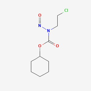 molecular formula C9H15ClN2O3 B14417676 Carbamic acid, (2-chloroethyl)nitroso-, cyclohexyl ester CAS No. 80639-81-2