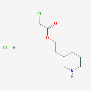 2-(3-Piperidinyl)ethyl 2-chloroacetate hydrochloride