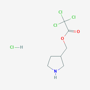 3-Pyrrolidinylmethyl 2,2,2-trichloroacetate hydrochloride