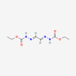 molecular formula C8H14N4O4 B14417694 ethyl N-[(E)-[(2E)-2-(ethoxycarbonylhydrazinylidene)ethylidene]amino]carbamate CAS No. 80805-23-8