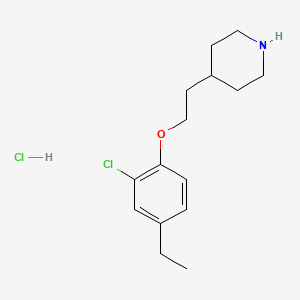 4-[2-(2-Chloro-4-ethylphenoxy)ethyl]piperidine hydrochloride