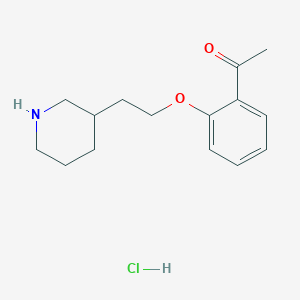 1-{2-[2-(3-Piperidinyl)ethoxy]phenyl}-1-ethanone hydrochloride