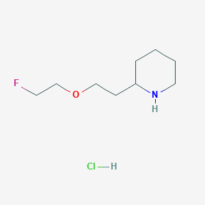 2-[2-(2-Fluoroethoxy)ethyl]piperidine hydrochloride