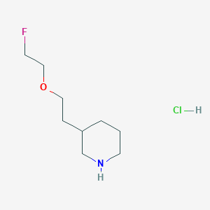 3-[2-(2-Fluoroethoxy)ethyl]piperidine hydrochloride