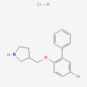 5-Bromo[1,1'-biphenyl]-2-yl 3-pyrrolidinylmethyl-ether hydrochloride