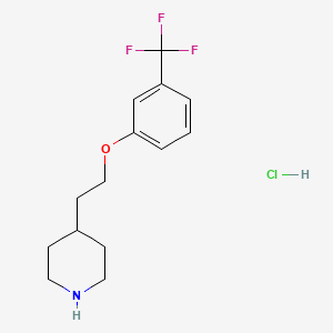 4-{2-[3-(Trifluoromethyl)phenoxy]ethyl}piperidine hydrochloride