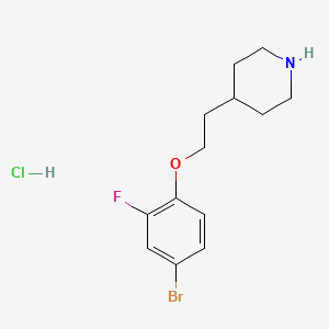 4-[2-(4-Bromo-2-fluorophenoxy)ethyl]piperidine hydrochloride