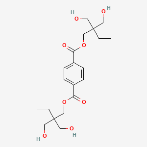 molecular formula C20H30O8 B14417869 Bis[2,2-bis(hydroxymethyl)butyl] benzene-1,4-dicarboxylate CAS No. 83156-41-6