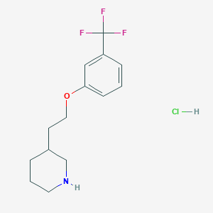 3-{2-[3-(Trifluoromethyl)phenoxy]ethyl}piperidine hydrochloride