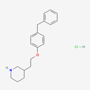 3-[2-(4-Benzylphenoxy)ethyl]piperidine hydrochloride