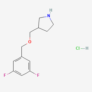 3-{[(3,5-Difluorobenzyl)oxy]methyl}pyrrolidine hydrochloride