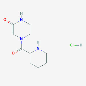 4-(2-Piperidinylcarbonyl)-2-piperazinone hydrochloride