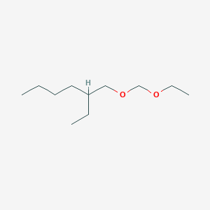molecular formula C11H24O2 B14418041 3-[(Ethoxymethoxy)methyl]heptane CAS No. 80390-85-8
