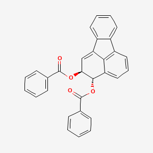 molecular formula C30H20O4 B14418189 trans-2,3-Dihydro-2,3-fluoranthenediol dibenzoate CAS No. 83291-44-5