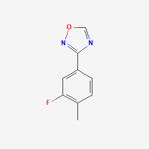 molecular formula C9H7FN2O B1441823 3-(3-Fluoro-4-methylphenyl)-1,2,4-oxadiazole CAS No. 1146699-63-9