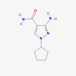 3-amino-1-cyclopentyl-1H-pyrazole-4-carboxamide