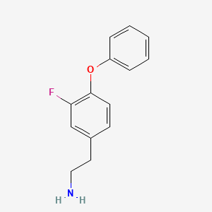 2-(3-Fluoro-4-phenoxyphenyl)ethan-1-amine