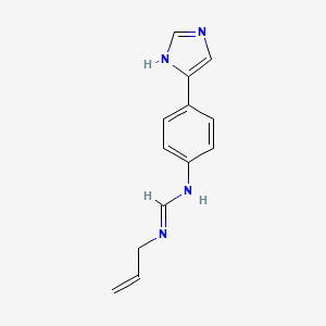 molecular formula C13H14N4 B14418341 N-[4-(1H-Imidazol-5-yl)phenyl]-N'-prop-2-en-1-ylmethanimidamide CAS No. 83184-45-6