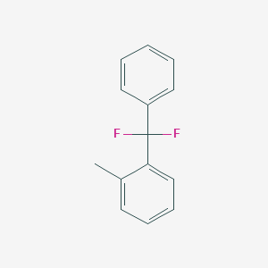 molecular formula C14H12F2 B1441838 1-[Difluoro(phenyl)methyl]-2-methylbenzene CAS No. 1204295-98-6