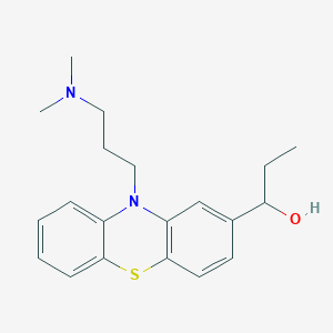 molecular formula C20H26N2OS B144184 1-[10-[3-(Dimethylamino)propyl]phenothiazin-2-yl]propan-1-ol CAS No. 110080-35-8