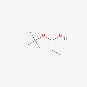 molecular formula C7H16O2 B14418433 Propanol, 1(or 2)-(1,1-dimethylethoxy)- CAS No. 80763-10-6